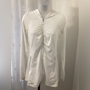 Athleta Women’s White  Hooded Jacket Size XS